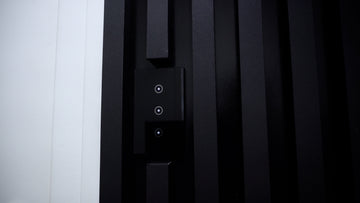 Slat Accent Wall | How to Build a 5-Star Office on a 1-Star Budget