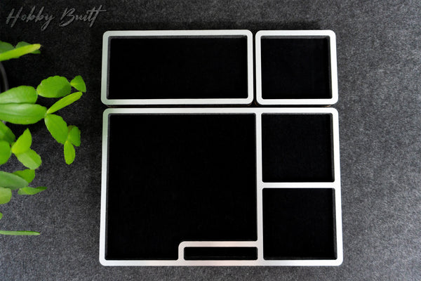 Modern Aluminum Desktop Organization Catch All Storage Tray