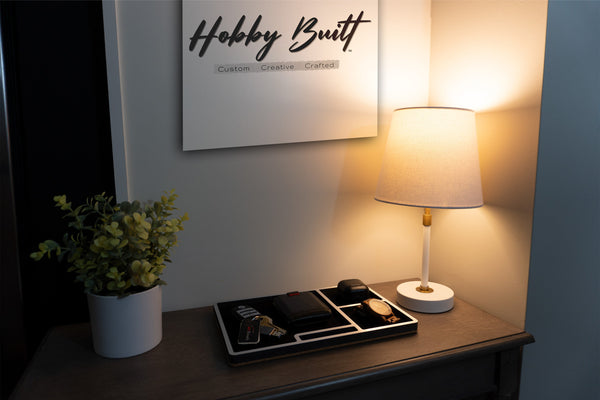 Modern Aluminum Desktop Organization Catch All Storage Tray