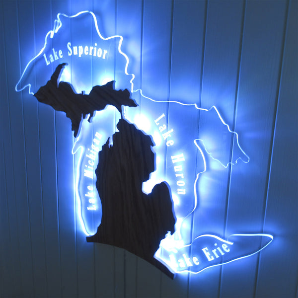 Michigan Edge Lit Wall Sign
