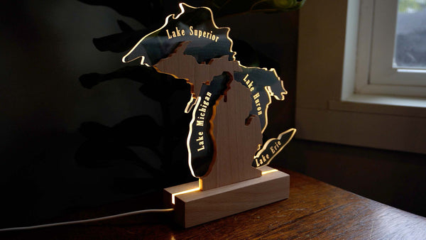 Desktop Version of Michigan Edge Lit Sign